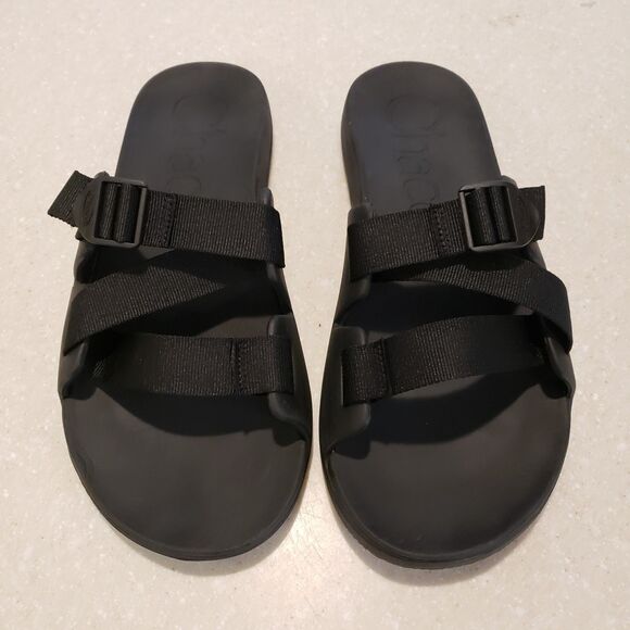 Chaco Chillos Slide Black/Black Comfort Sandal Men's US size 13 - Picture 2 of 6